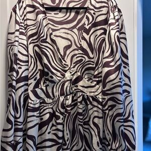 Elegant Zebra Print Women's Dress